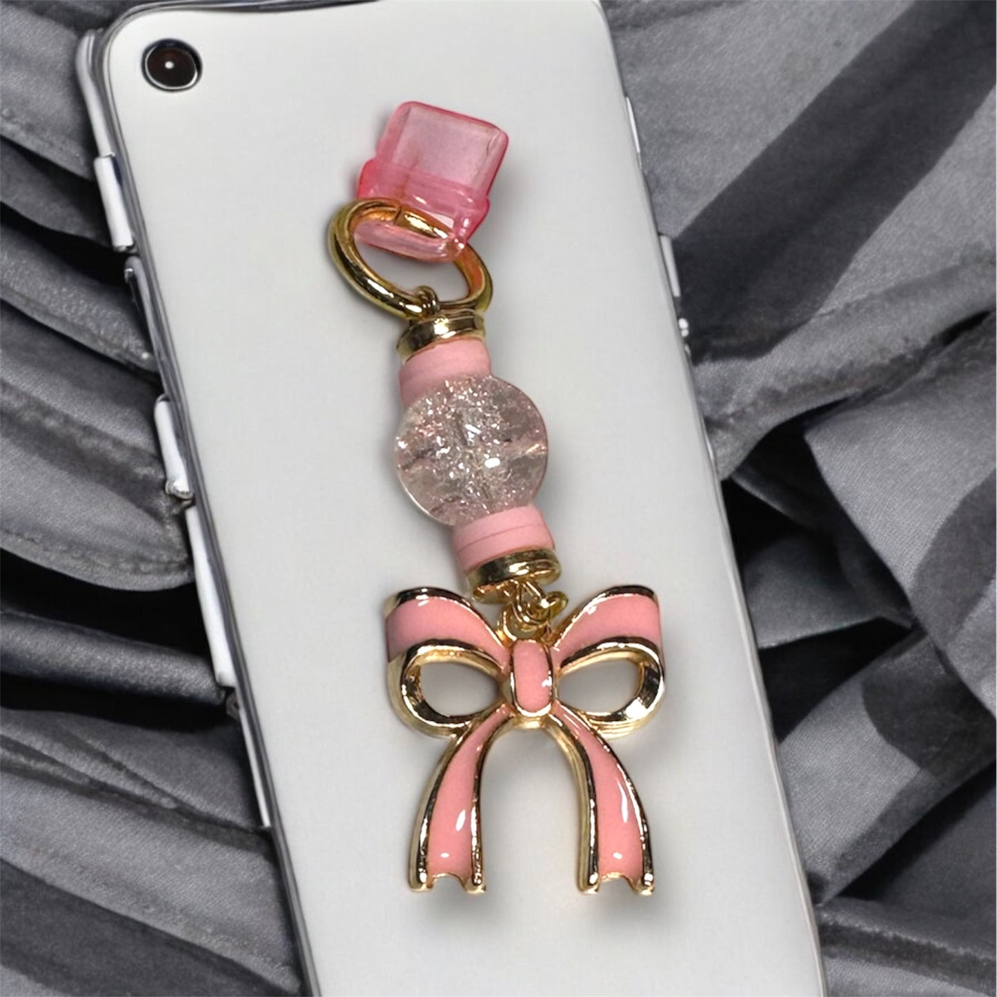 Iphone or Android Bow Dust Charm cover