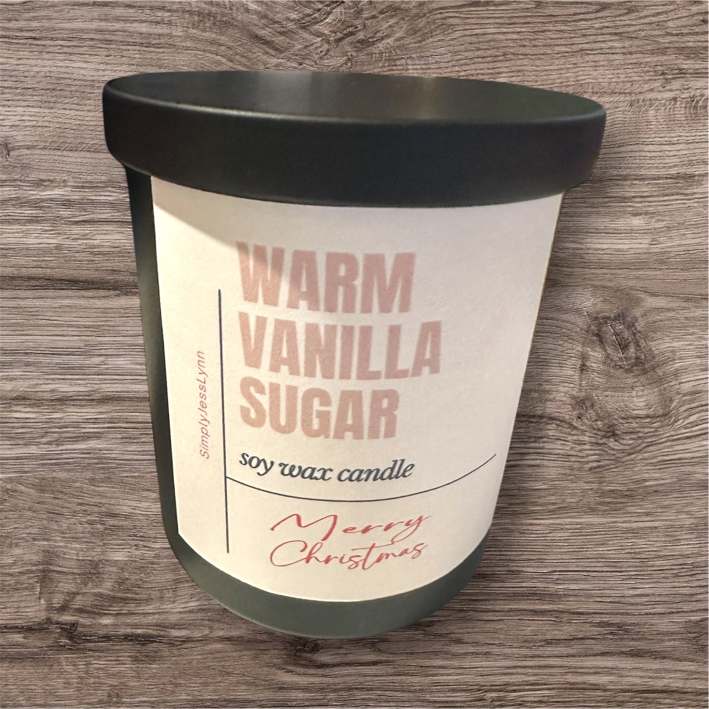 10 oz.  Hand Poured 100% Soy Candles with Wood Wicks. No black smoke!!