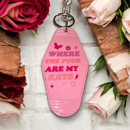 Retro Motel Keychains