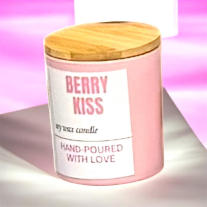 10 oz.  Hand Poured 100% Soy Candles with Wood Wicks. No black smoke!!