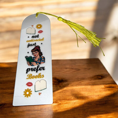 Book Lovers Acrylic Bookmarks