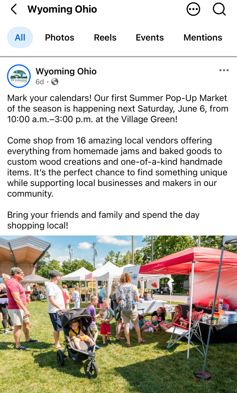 Wyoming Summer Pop Up Market